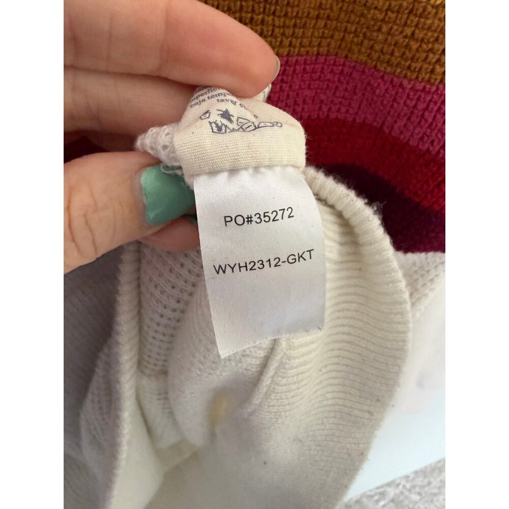 FAHERTY Women's Throwback Hoodie Sweatshirt in Golden Trek Stripe - Picture 9 of 10